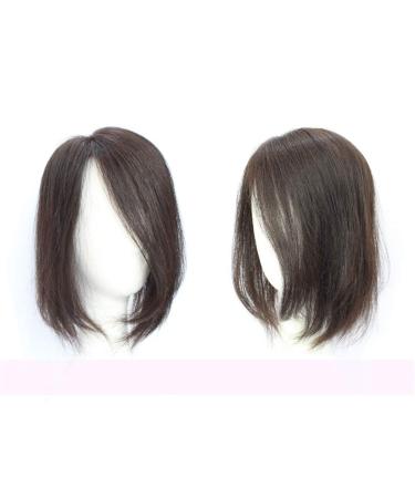 14 Human Hair Crown Topper Wig for Women - Right Part Light Brown Ideal for Thinning Hair | International Shipping Available - Buy Online on GoSupps.com
