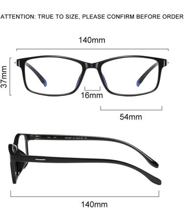 Penbea Blue Light Blocking Glasses - Unisex Black Frames | Anti-Glare Computer Glasses - Buy Online on GoSupps.com