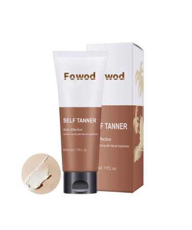 Fowod Self Tanners - Get a Perfect Gradual Tan with Our Sunless Tanning Lotions  Non-Toxic and Buildable Formula for a Golden Glow on Body and Face (2.11 FL Oz / 60ML) 1 Pack