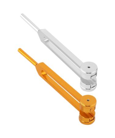 DECHOUS 2pcs Tuning Forks for Use Aluminum Alloy Ear Fork Kit Toddler Ear Wax Removal Therapy Tools
