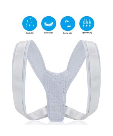 Back Posture Corrector & Support Brace | Breathable Upper Back Straightener for Optimal Spine Alignment - Buy Online on GoSupps.com