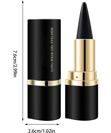 Gel Liner Dark waterproof eye makeup smearresistant makeup stick for evening wedding outdoor party work daily use home event travel black - Buy Online on GoSupps.com