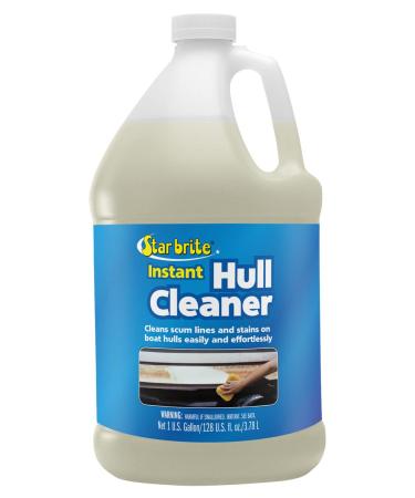 STAR BRITE Instant Hull Cleaner - Easily Remove Stains, Scum Lines & Grime on Fiberglass & Painted Boat Hulls 128 Oz Gallon
