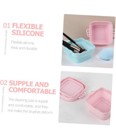 Beavorty 8 Pcs Cleanser of Makeup Brush Portable Brush Silicone Brush Cleaner Makeup Silicone Makeup Brush Makeup Brush Scrubber Ladies Suits Miss Silica Gel Cleaning Supplies Foldable - Buy Online on GoSupps.com