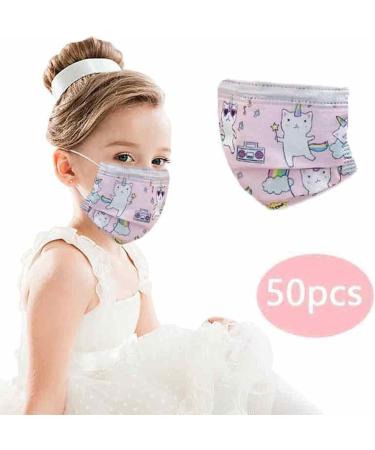 Goddess Accent 50PCS Camouflage Kids Disposable Face_Mask Ply Non-Woven Fabric Breathable Printed Face Balaclava Earloop Protective Face Bandanas for Boys Girls Outdoor School - Buy Online on GoSupps.com