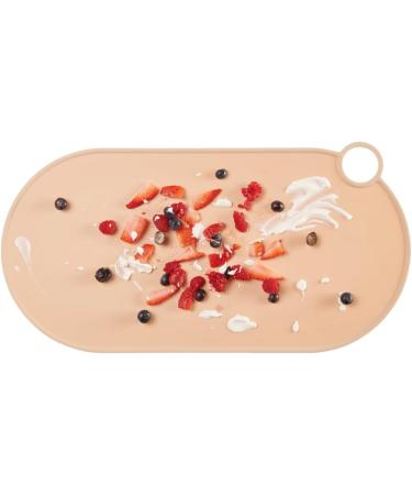 Vital Baby Nourish Silicone Grippy Mat - Baby Led Weaning - Sweet Butterscotch (W49cm x D24.5cm) - Buy Online on GoSupps.com