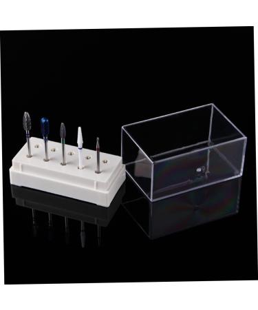 Ipetboom Multifunctional Storage Box 1pc Grinding Head Storage Box White Manicure Grinder Plastic Multi Functional Storage Box - Buy Online on GoSupps.com