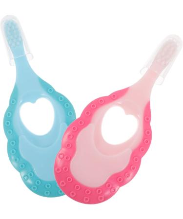 Minkissy Newborn Toothbrush Set | 8 Pcs Soft Bristle Baby Toothbrush & Teething Toy | Gentle Oral Care & Massage for Infants - Buy Online on GoSupps.com