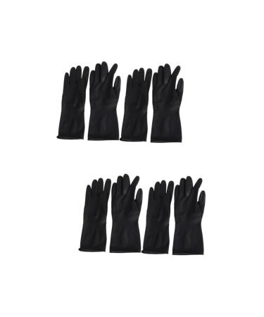 FRCOLOR 4 Pairs Hair Dye Glove Salon Coloring Supplies Hand Protectors Hairdresser Gloves Hair Shampoo Gloves Hair Color Gloves Black Hair Dying Supplies Salon Gloves Clean