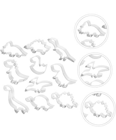 Zerodeko Christmas Biscuit 30 Pcs Dinosaur Baking Set DIY Mini Cookies Universe Theme Baking Dough Mini Animals Kids Baking Molds Cookie Ring Kids Suit Child Christmas Stainless Steel 10.3X5.3X2cmx3pcs Silverx3pcs - Buy Online on GoSupps.com