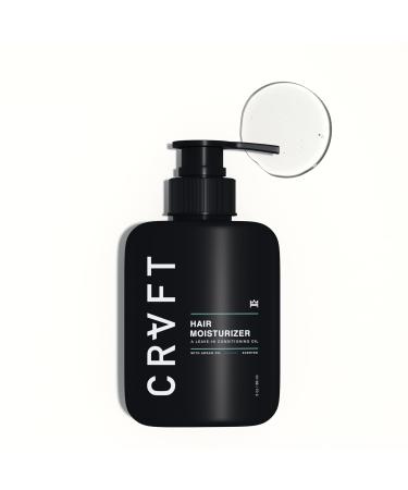 CRVFT Daily Leave in Conditioner For Men [OIL] | 30 Day Supply | Men's Hair Moisturizer | Hair Oil For Men | For Dry/Damaged Hair | Scented | (3oz) AM