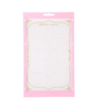 Nail Art Display Stand Nail Polish Gel Color Display Card Nail Practice Manicure Tool (Pink)