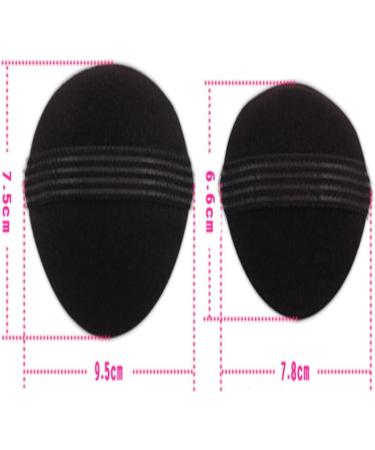Tossper Hair Volume Bump Up Inserts - 2 Piece Sponge Foam Clip Accessories for Styling - Black - Buy Online on GoSupps.com