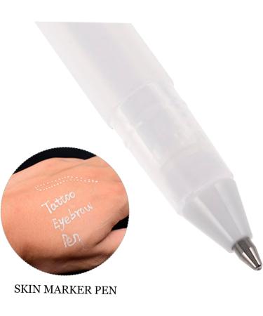 VINTORKY 5pcs Skin Positioning Pen Eyebrow Pen Eye Brow Pen Brow Pencil Eyebrow Makeup Pen Plastic White - Buy Online on GoSupps.com