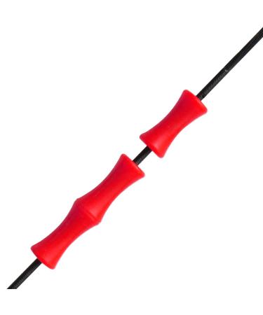 WOARCHERY Archery Bowstring Quickshot Guard Finger Saver(Pack of 2 Set) Red