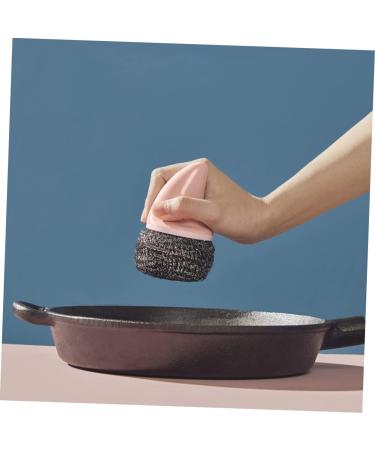 Solustre 9-Piece Stainless Steel Cleaning Brush & Sponge Set - Kitchen Scrubbing Ball Set for Effortless Cleaning | Durable Steel Wool Pack - Buy Online on GoSupps.com