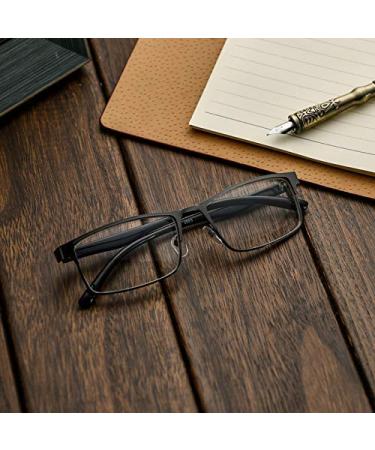 EgBert Fashion Black Nearsighted Glasses - Metal Full Frame Myopia Glasses -2.5 | International Shipping Available - Buy Online on GoSupps.com