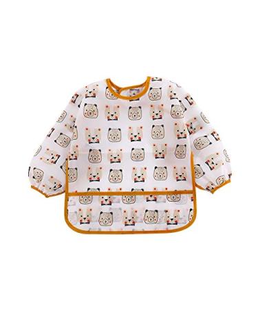 Shop Elec Motifs 4 Pack Waterproof Baby Bibs for Ages 1-4 | Kids Apron Set - Ideal for Mess-Free Meals - Buy Online on GoSupps.com