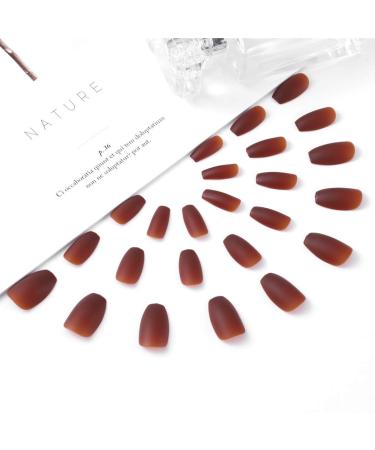 Dreamyn Long Matte Ballerina False Nails - 24Pcs - Buy Online on GoSupps.com