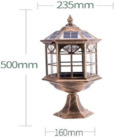 Courtyard Light Outdoor Solar Lawn Lamp Led Waterproof High Pole Street Lamp Villa Garden Lamp Post Landscape Lamp - Buy Online on GoSupps.com