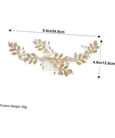 Ipetboom 1pc Soft Pottery Flower Comb Bridal Comb Wedding Hairpin Hair Bands for Womens Hair Bridal Jewellery Flower Hair Side Comb Wedding Hair Comb Combs Headband Women's Pearl Alloy - Buy Online on GoSupps.com