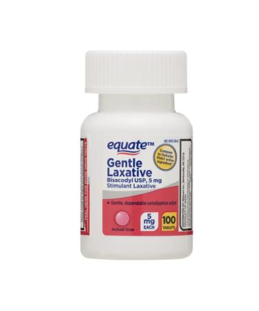 100 CT bottle gentle laxative tablets Bisacodyl USP 5mg by equate Compare to Dulcolax - Buy Online on GoSupps.com