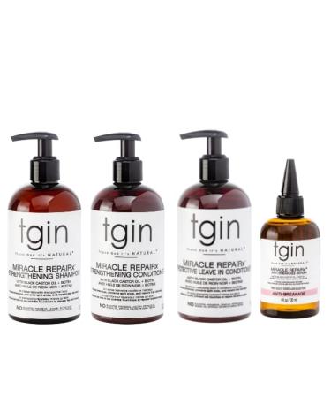 tgin The Growth Package: MRx Strengthening Shampoo and Conditioner MRx Protective Leave In Conditioner MRx Anti-Breakage Serum - Gift Set - For Damaged Hair - Repair - Protect - Restore - Buy Online on GoSupps.com