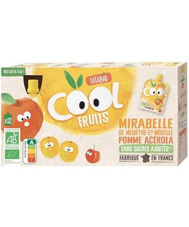 Vitabio - Cool Fruits mirabelle plum apple acerola 12x90g - Sold per unit - Buy Online on GoSupps.com