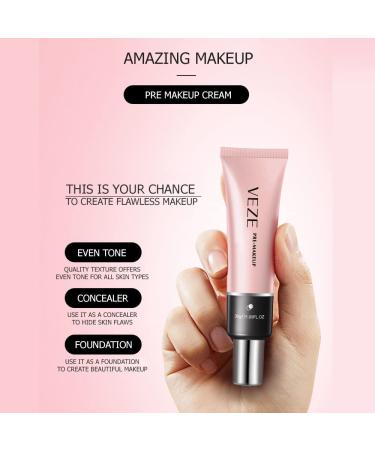 VENZEN Pre-Makeup Natural Foundation Primer 30g - Anti-aging Rosa Rugosa Camellia Sinensis Formula - Buy Online on GoSupps.com