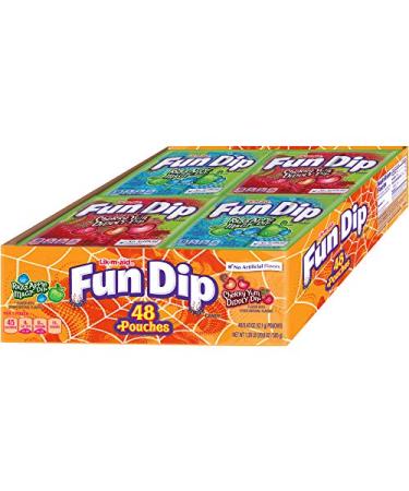 Fun Dip RazzApple Magic and Cherry Yum Diddly 0.43oz - Pack of 48 | Delicious Variety Pack - Buy Online on GoSupps.com