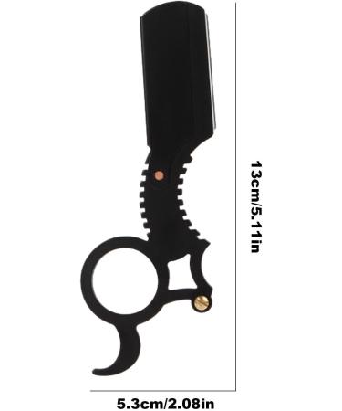 ONLYNERY Finger Razors - Professional Crazier Razor for Precise Shaving Mustache Grooming | Ideal for Home Salon Travel & Outdoor Adventures - Black - Buy Online on GoSupps.com