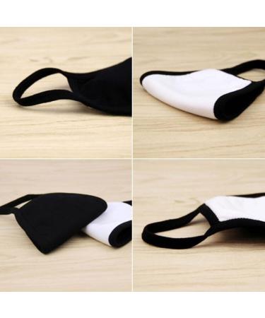 Mis.Moon 4 Pack Cartoon Pattern Face Masks - Stylish Black Cotton Dustproof Masks for Kids & Adults - Buy Online on GoSupps.com