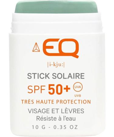 EQ | Green sunscreen stick SPF 50+ for face & lips - waterproof Vert