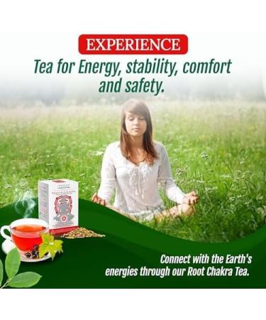 KUKER - Root Chakra Muladhara 20 Herbal Tea Bags for Balance - Hibiscus Tea Nettle Tea Fennel Tea Rose Ginger and Liquorice Tea Bags Blend Cinnamon Barks Cinnamon Tea Tea Herbal 30g - Buy Online on GoSupps.com
