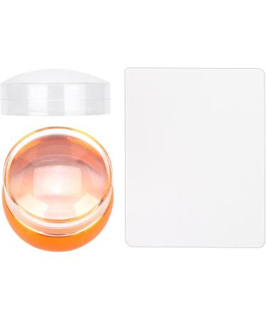 Professional Moum Routes Silicone Nail Stamp Kit | Clear Nail Seal & Printing Tool for DIY Manicures | Perfect for Nail Artists & Enthusiasts (Orange) - Buy Online on GoSupps.com