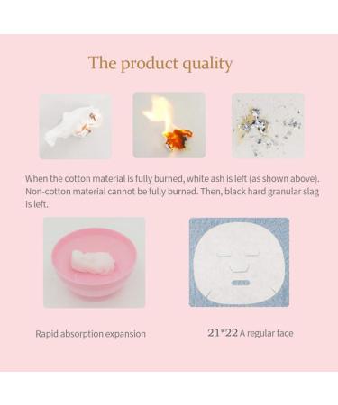 Compressed Facial Covers - 100PCS Natural Cotton Sheet Masks for DIY Skin Moisturizing Ideal for All Skin Types - Buy Online on GoSupps.com