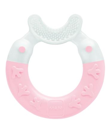MAM Bite & Brush C136 Cleans and massages the gums for babies from 3 months pink rose