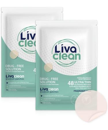 LivaClean (96 Count 2 Pack) Hydrocolloid Patches Hydrocolloid Patches for Face Hydrocolloid Gunk Catcher Hydrocolloid Covers - Buy Online on GoSupps.com