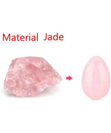 100% Pure Natural Quartz Yoni Egg Set | Kegel Exercise Balls & Muscle Massage Jade Eggs - Black-M - Buy Online on GoSupps.com