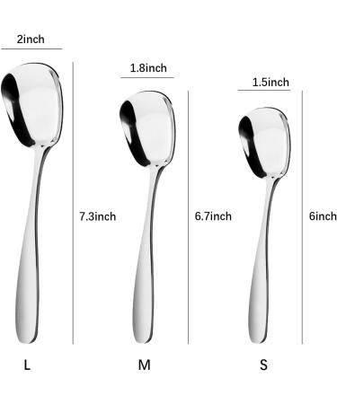 Arithmetic Square Head Stainless Steel Spoons Square Spoons Stainless Steel Square Spoon Square Head Spoons Arithmetic Square Head Spoon Square Head Serving Spoons 6pcs L - Buy Online on GoSupps.com