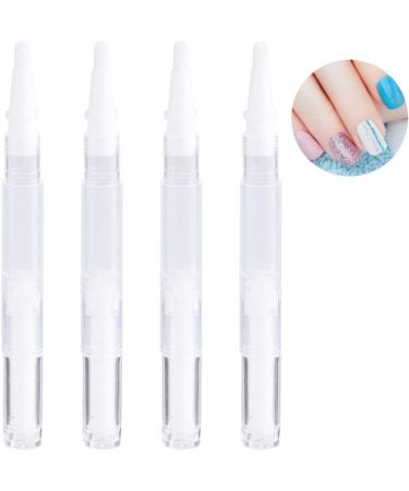 Lurrose 5pcs Empty Nail Oil Twist Pen Disposable Cosmetic Container Transparent Lip Gloss Brush Applicators Eyelash Growth Liquid Tube for Women Girls - Buy Online on GoSupps.com