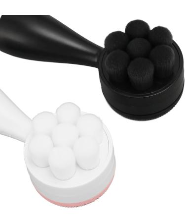 Facial Deep Cleansing Brush Double Sided Soft Bristles Exfoliating Manual Face Brush for Travel - Buy Online on GoSupps.com
