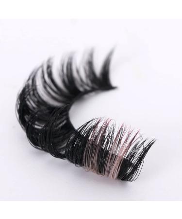 Colored Handmade 3D False Eyelashes | Dramatic Reusable Thick Extensions for Parties & Festivals | #505 - Buy Online on GoSupps.com