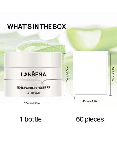LANBENA Pore Strips - Deep Cleansing Blackhead Remover for Face & Nose | 10-15 Min to Fresh Clean Skin - Buy Online on GoSupps.com