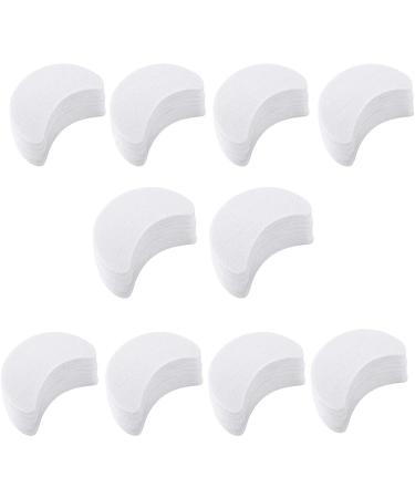 100 Pcs Eyeshadow Shields,Makeup Tape Supplies,Professional Adhesive Under Eye Crease Shields,Eyeliner Stencil Stickers For False Eyelashes Extension/Perming/Tinting/Lip Makeup - Lint Free Eye Gel Pad