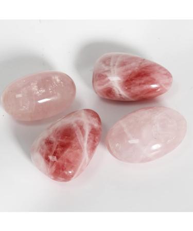 Orientrea Rose Quartz Palm Stone - Healing Crystal Pocket Energy Stone - Buy Online on GoSupps.com