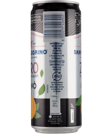  Italian Gourmet E.R. San Pellegrino Chinotto Zero Sugar Free Canisters 33 cl Orange Lemonade with No Added Sugar + Italian Gourmet Polpa 400 g Set of 72 - Buy Online on GoSupps.com
