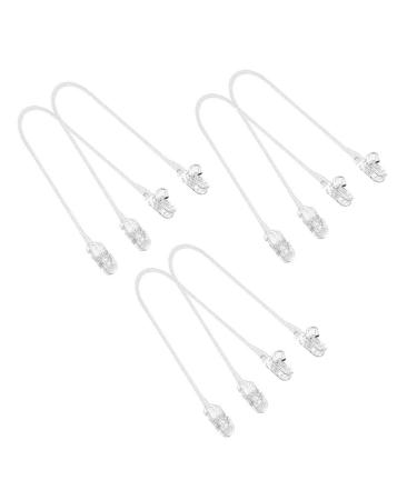 12 Adjustable Plastic Fixed Clip Rope Durable Vest Clip Elastic 6 DIY YUh920 (White One Size)