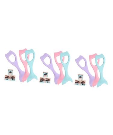 Mipcase 9 Pcs Eyeliner Auxiliary Artifact Tools Mermaid Mascara Guide Mascara Shield for Eye Makeup Cosmetic mediumx3pcs