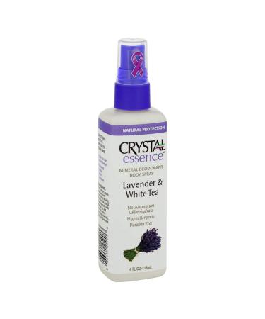 Crystal Body Deodorant Mineral Deodorant Spray Lavender & White Tea 4 fl oz (118 ml)